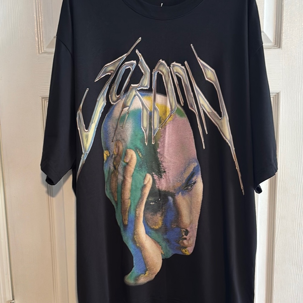 🌺Graphic Jordan Sport Dry-Fit Black T-Shirt with Artistic Jordan Face Design